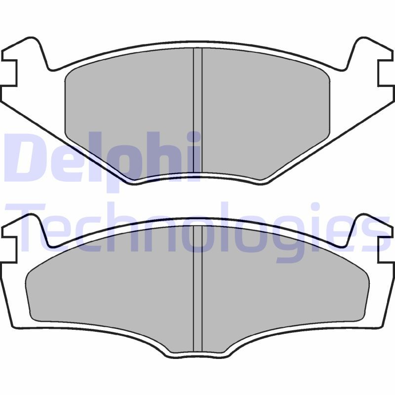 Obrázok Sada brzdových platničiek kotúčovej brzdy DELPHI  LP979