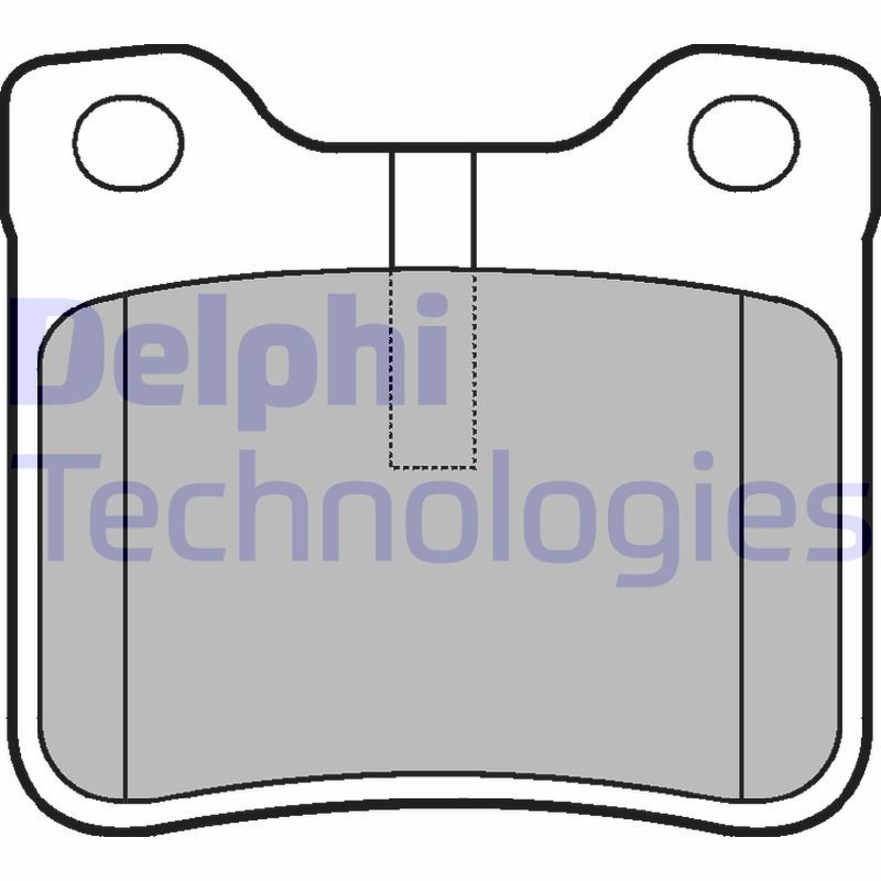 Obrázok Sada brzdových platničiek kotúčovej brzdy DELPHI  LP991