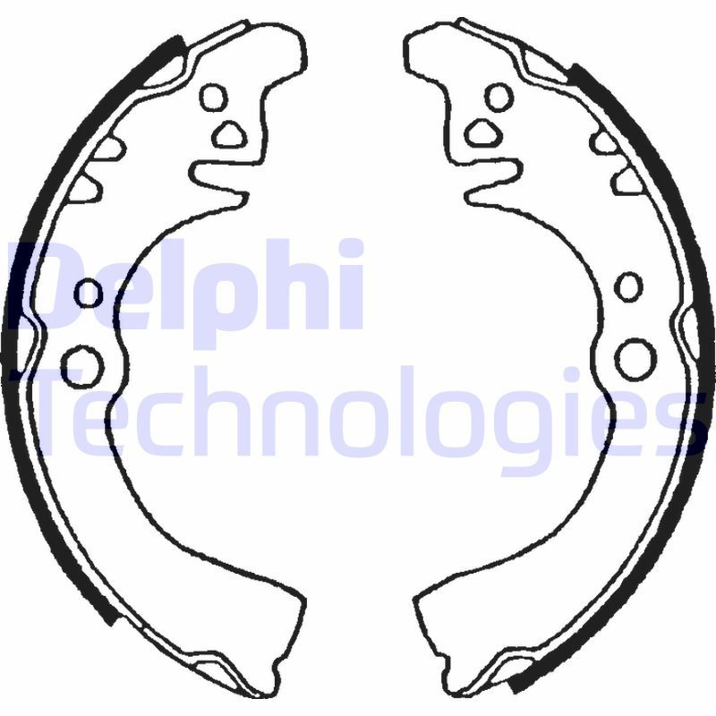 Obrázok Sada brzdových čeľustí DELPHI  LS1509