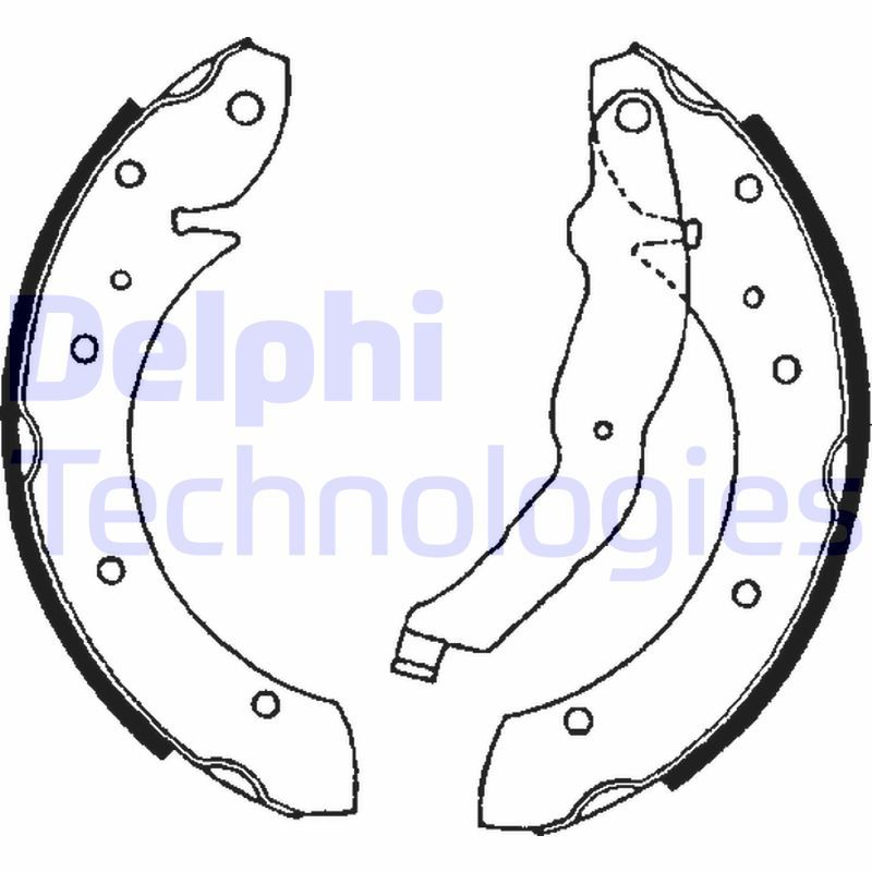 Obrázok Sada brzdových čeľustí DELPHI  LS1634
