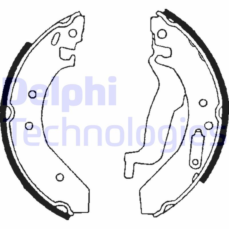 Obrázok Sada brzdových čeľustí DELPHI  LS1645