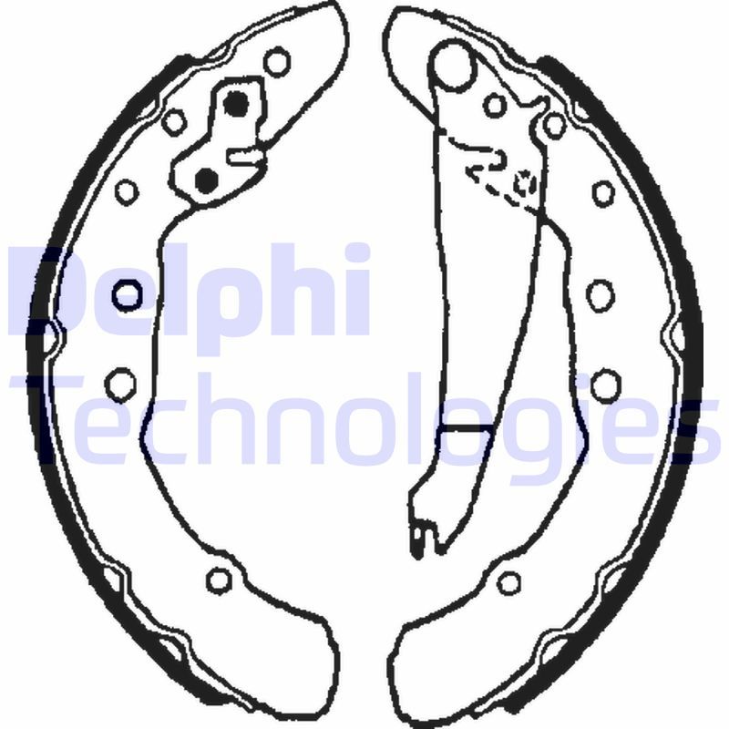 Obrázok Sada brzdových čeľustí DELPHI  LS1655