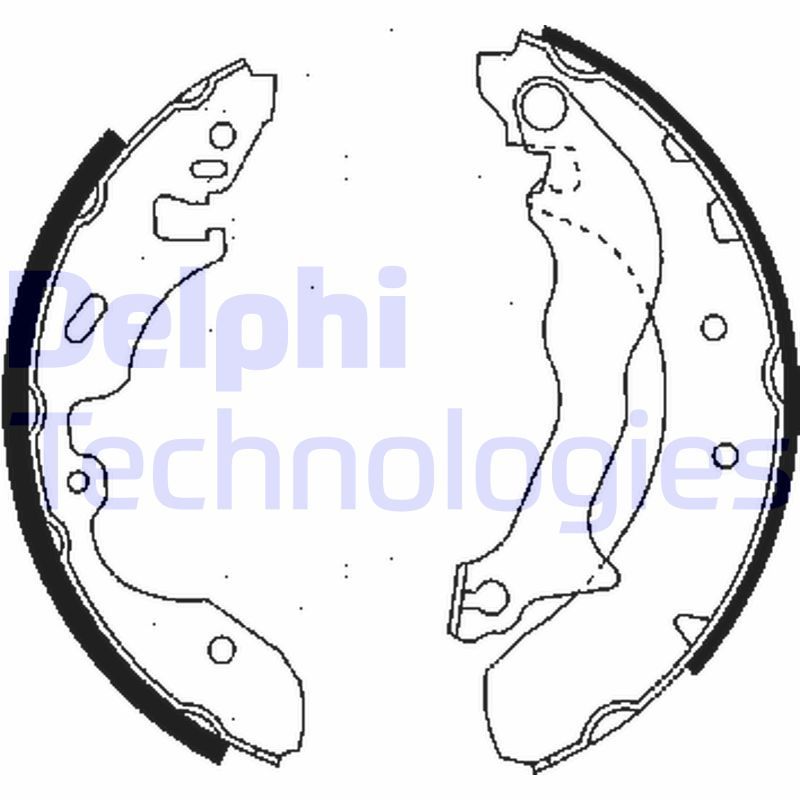 Obrázok Sada brzdových čeľustí DELPHI  LS1684