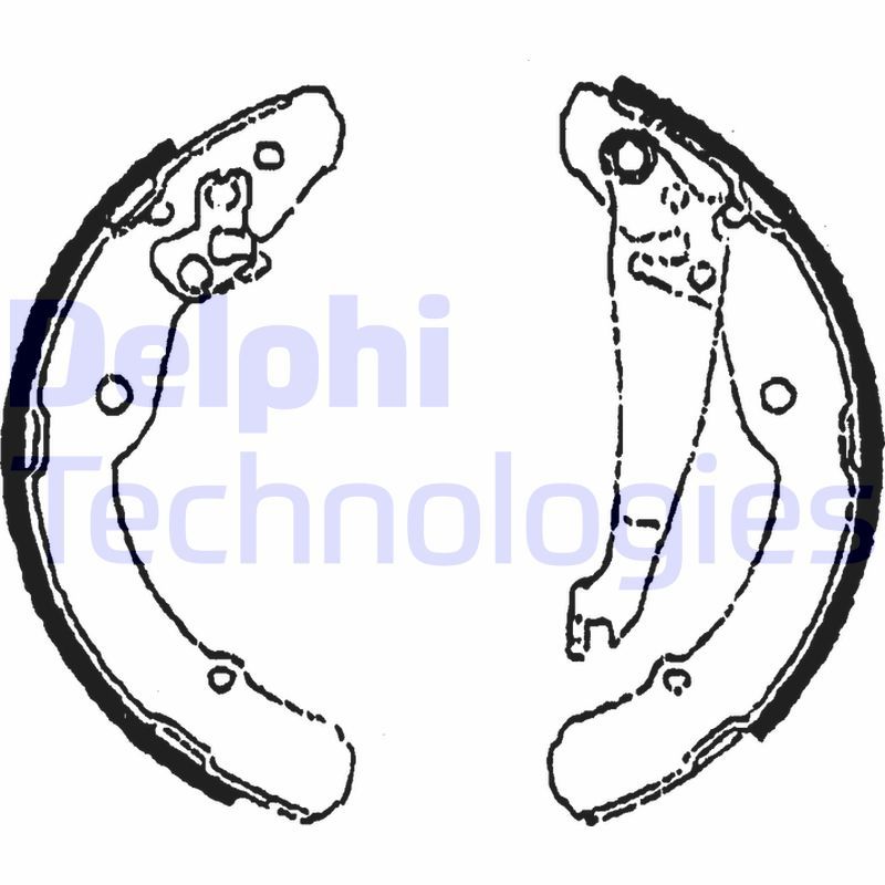 Obrázok Sada brzdových čeľustí DELPHI  LS1784