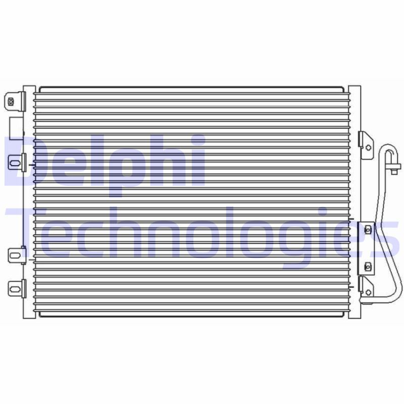Obrázok Kondenzátor klimatizácie DELPHI  TSP0225620