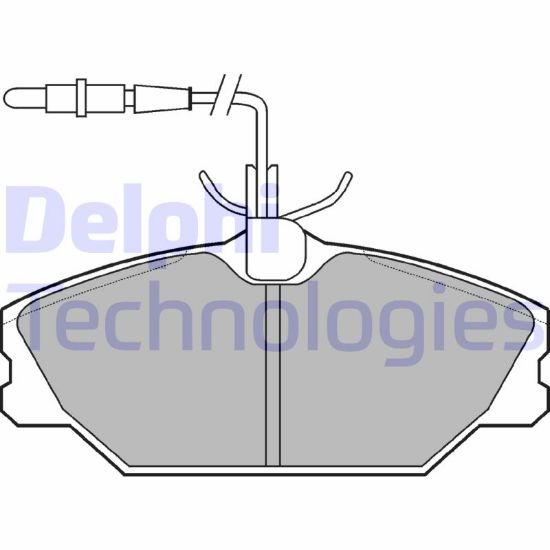 Obrázok Sada brzdových platničiek kotúčovej brzdy DELPHI  LP788