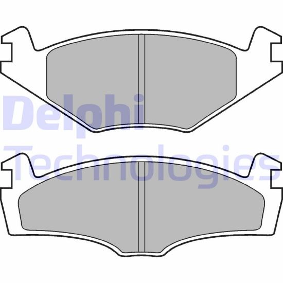Obrázok Sada brzdových platničiek kotúčovej brzdy DELPHI  LP979