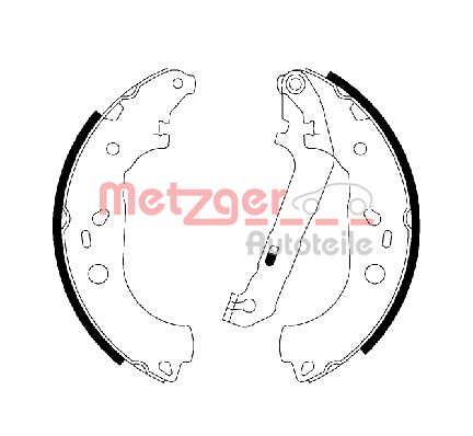 Obrázok Sada brzdových čeľustí METZGER  MG211