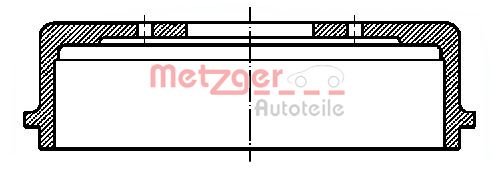 Obrázok Brzdový bubon METZGER  BT640