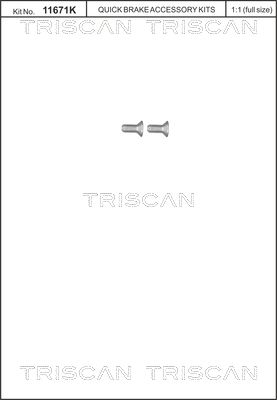 Obrázok Skrutka brzdového kotúča TRISCAN  8105116012