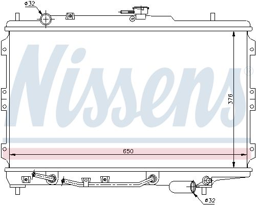 Obrázok Chladič motora NISSENS  66603