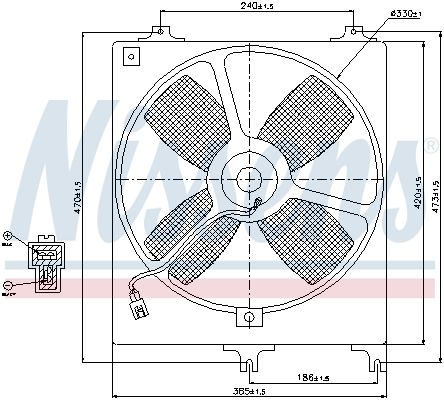 Obrázok Ventilátor chladenia motora NISSENS  85069
