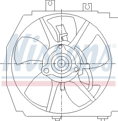 Obrázok Ventilátor chladenia motora NISSENS  85381
