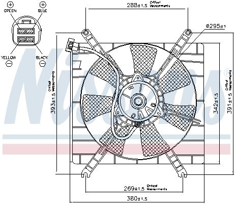 Obrázok Ventilátor chladenia motora NISSENS  85414