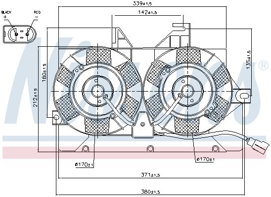 Obrázok Ventilátor chladenia motora NISSENS  85425