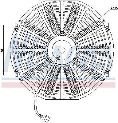 Obrázok Ventilátor chladenia motora NISSENS  85982