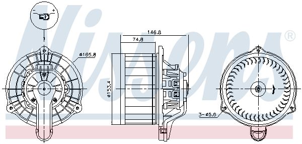 Obrázok Vnútorný ventilátor NISSENS  87564