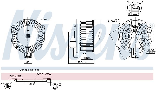 Obrázok Vnútorný ventilátor NISSENS  87630