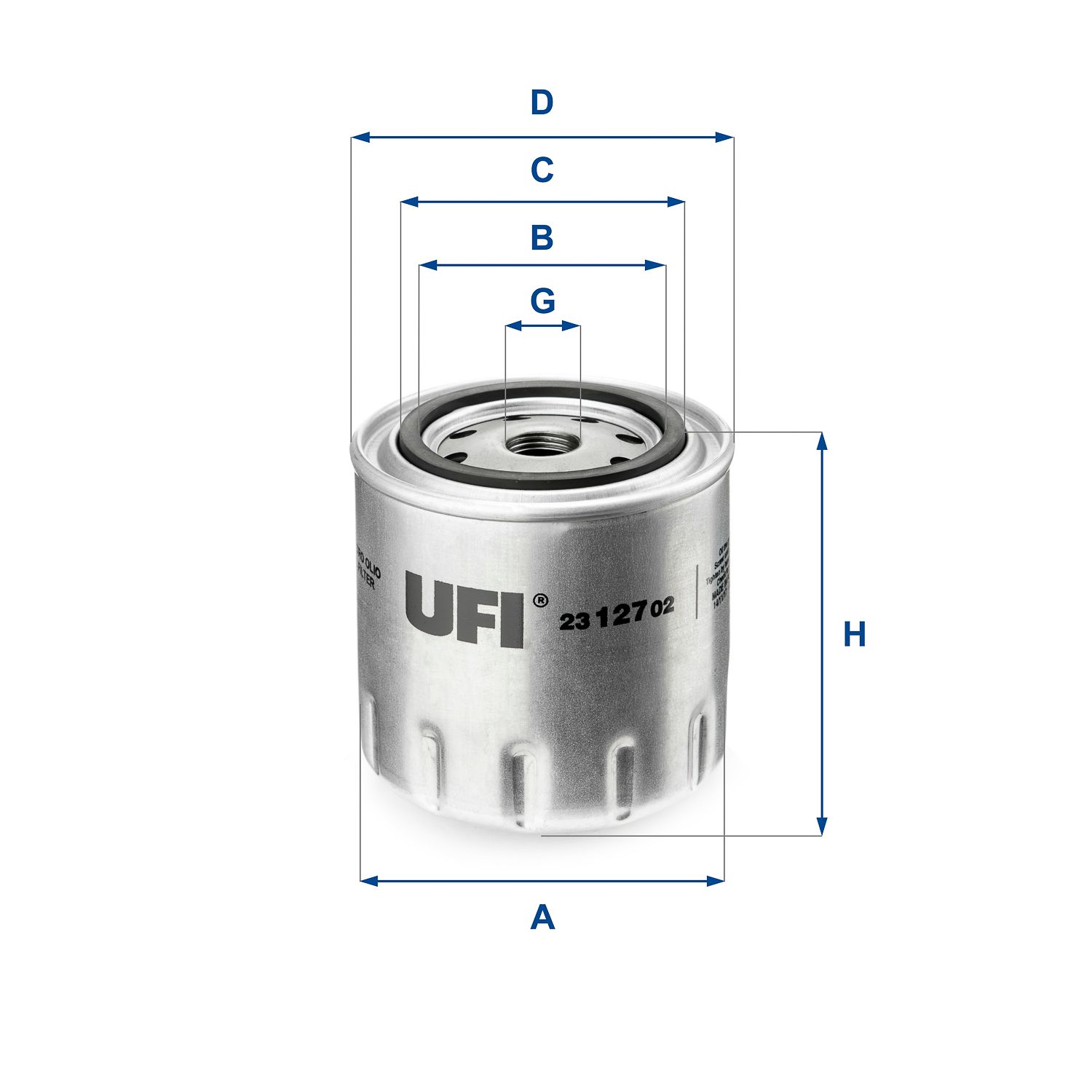 Obrázok Olejový filter UFI  2312702
