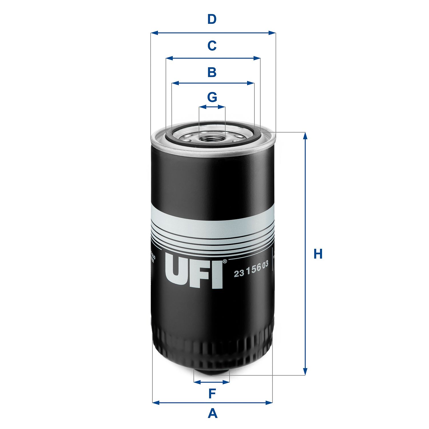 Obrázok Olejový filter UFI  2315603
