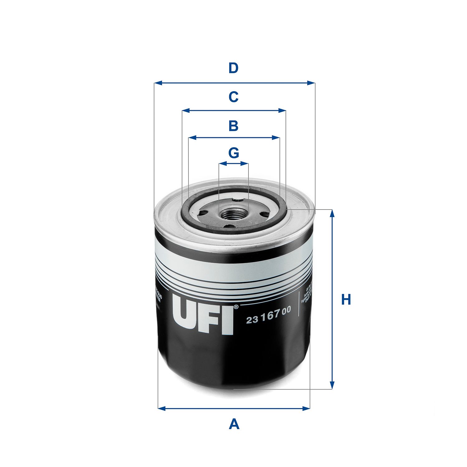 Obrázok Olejový filter UFI  2316700