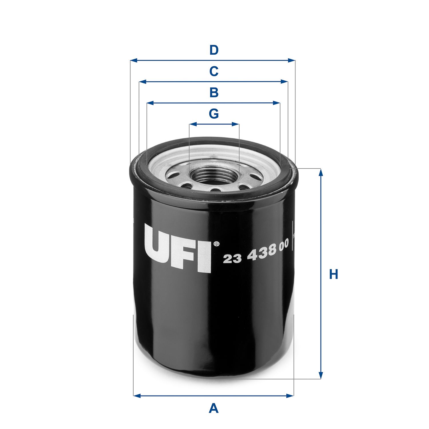 Obrázok Olejový filter UFI  2343800
