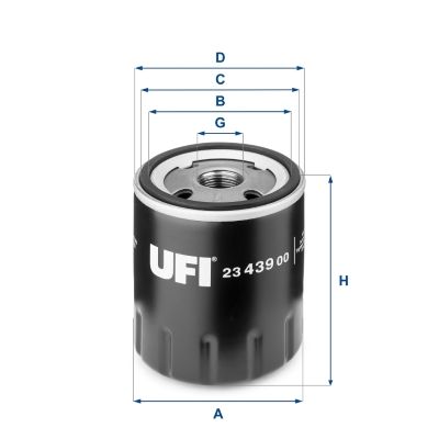 Obrázok Olejový filter UFI  2343900