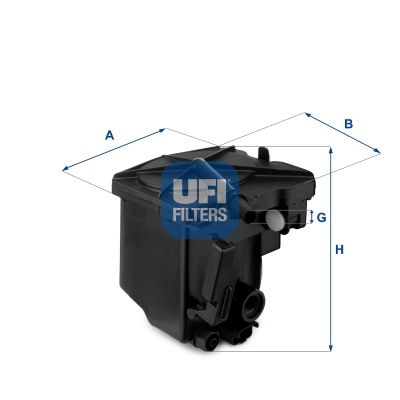 Obrázok Palivový filter UFI  2402700