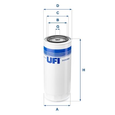 Obrázok Palivový filter UFI  2430900