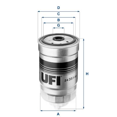 Obrázok Palivový filter UFI  2435100