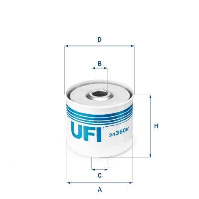 Obrázok Palivový filter UFI  2436001
