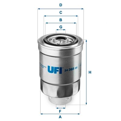 Obrázok Palivový filter UFI  2436600