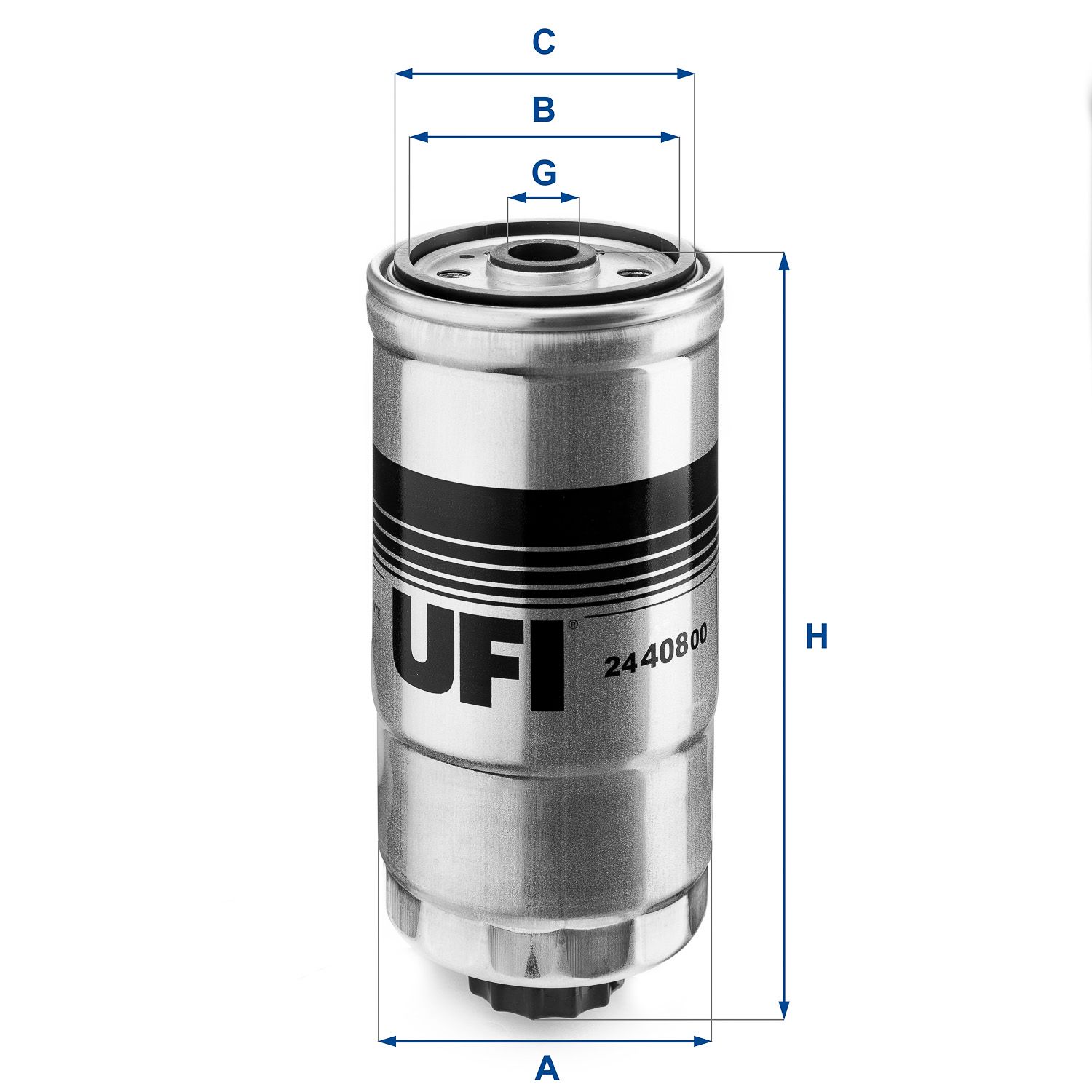 Obrázok Palivový filter UFI  2440800