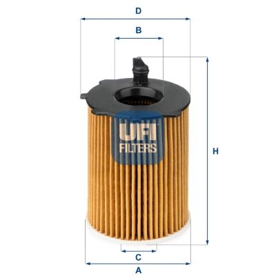 Obrázok Olejový filter UFI  2503700