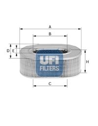 Obrázok Vzduchový filter UFI  2707101
