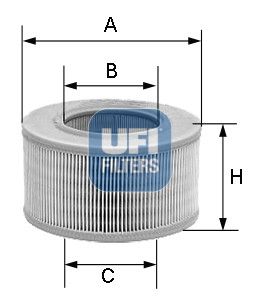 Obrázok Vzduchový filter UFI  3098701