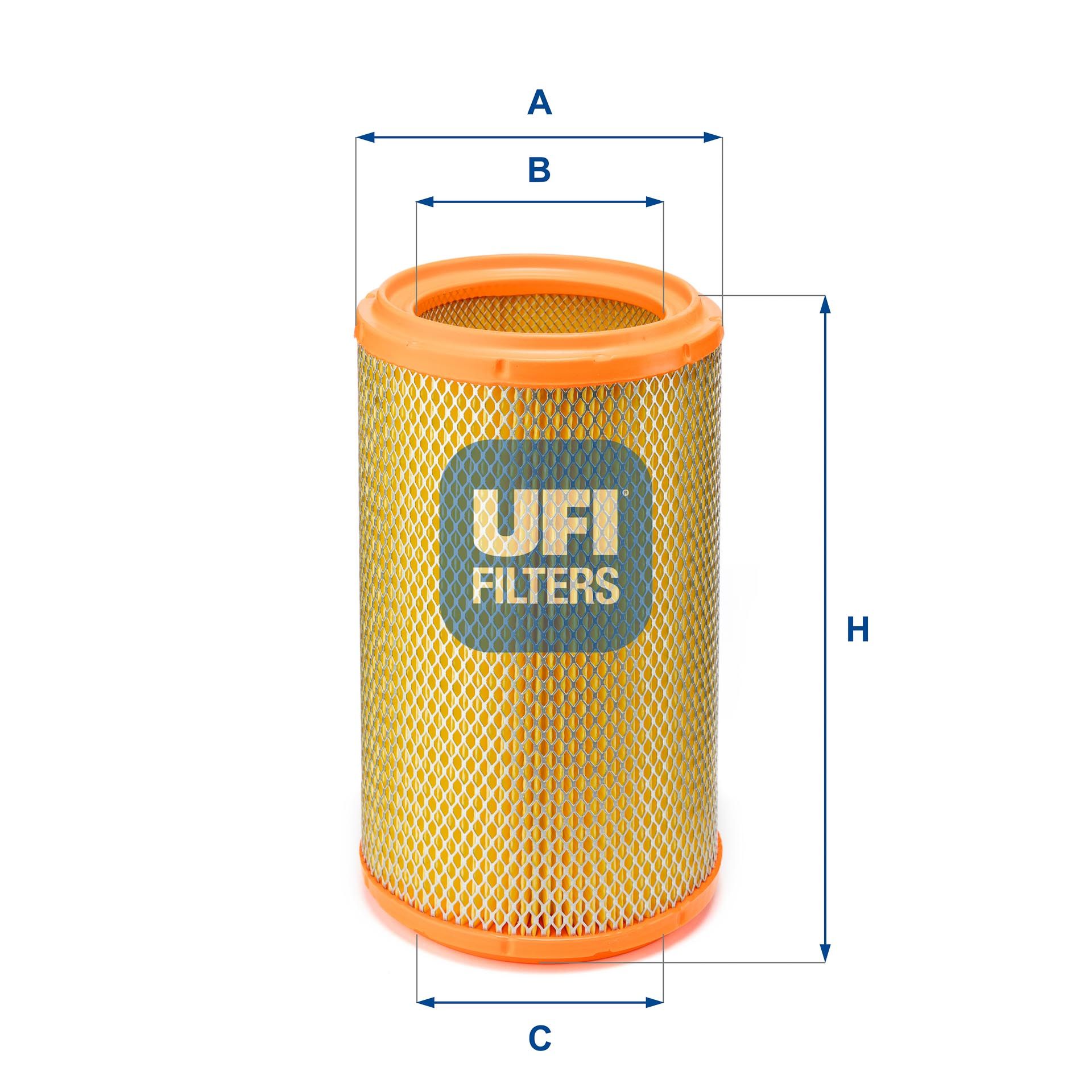 Obrázok Vzduchový filter UFI  2723600