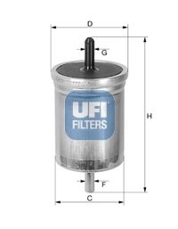 Obrázok Palivový filter UFI  3151300