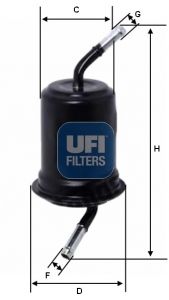 Obrázok Palivový filter UFI  3152000