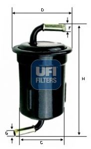 Obrázok Palivový filter UFI  3171500