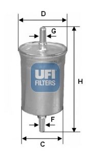 Obrázok Palivový filter UFI  3182500