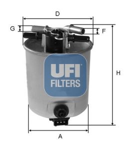 Obrázok Palivový filter UFI  5539300