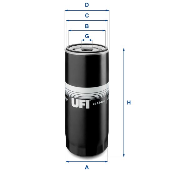 Obrázok Olejový filter UFI  2314400