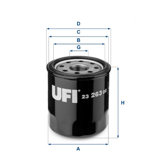 Obrázok Olejový filter UFI  2326300