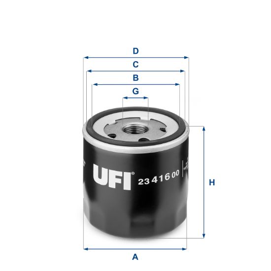 Obrázok Olejový filter UFI  2341600