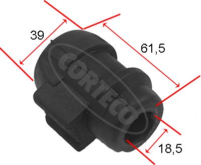 Obrázok Ulożenie priečneho stabilizátora CORTECO  80001465