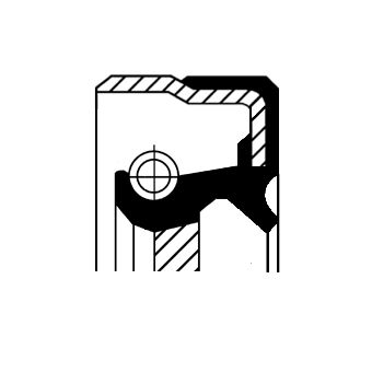 Obrázok Tesniaci krúżok kľukového hriadeľa CORTECO  12011305B