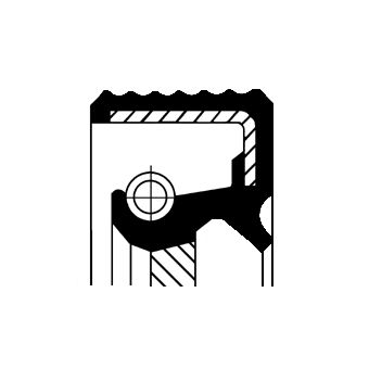 Obrázok Tesniaci krúżok hriadeľa manuálnej prevodovky CORTECO  01019287B