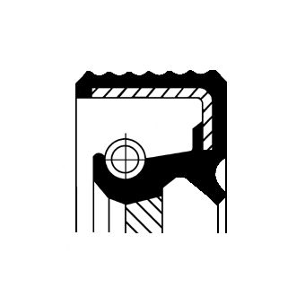 Obrázok Tesniaci krúżok hriadeľa manuálnej prevodovky CORTECO  19036891B