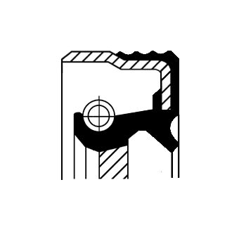 Obrázok Tesniaci krúżok hriadeľa automatickej prevodovky CORTECO  19037052B